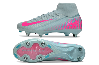 Nike Air Zoom Mercurial Superfly 10 Elite SG Soft Ground Soccer Cleats - Jade/Pink