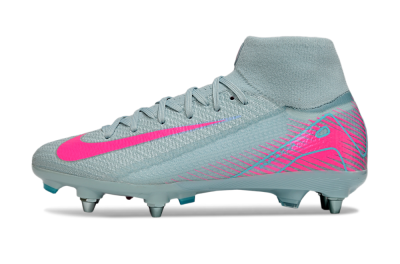 Nike Air Zoom Mercurial Superfly 10 Elite SG Soft Ground Soccer Cleats - Jade/Pink