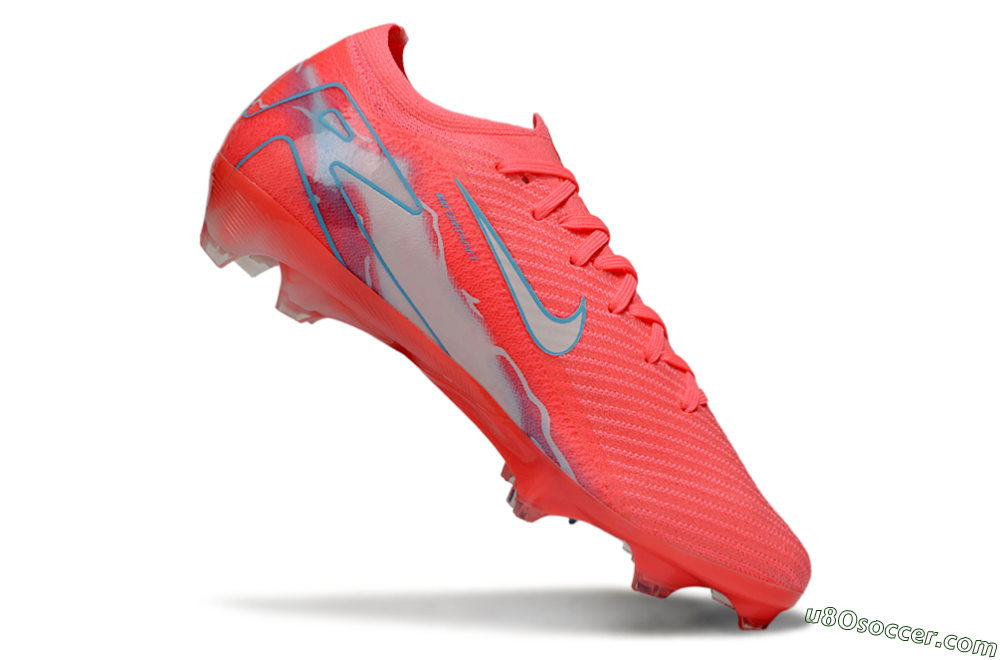 Nike Air Zoom Mercurial Vapor 16 Elite FG Firm Ground Soccer Cleats - Red/Jade/Grey 4