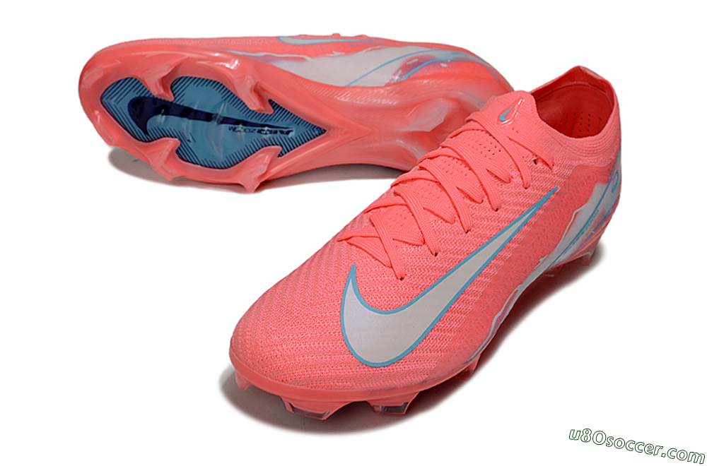 Nike Air Zoom Mercurial Vapor 16 Elite FG Firm Ground Soccer Cleats - Red/Jade/Grey 3