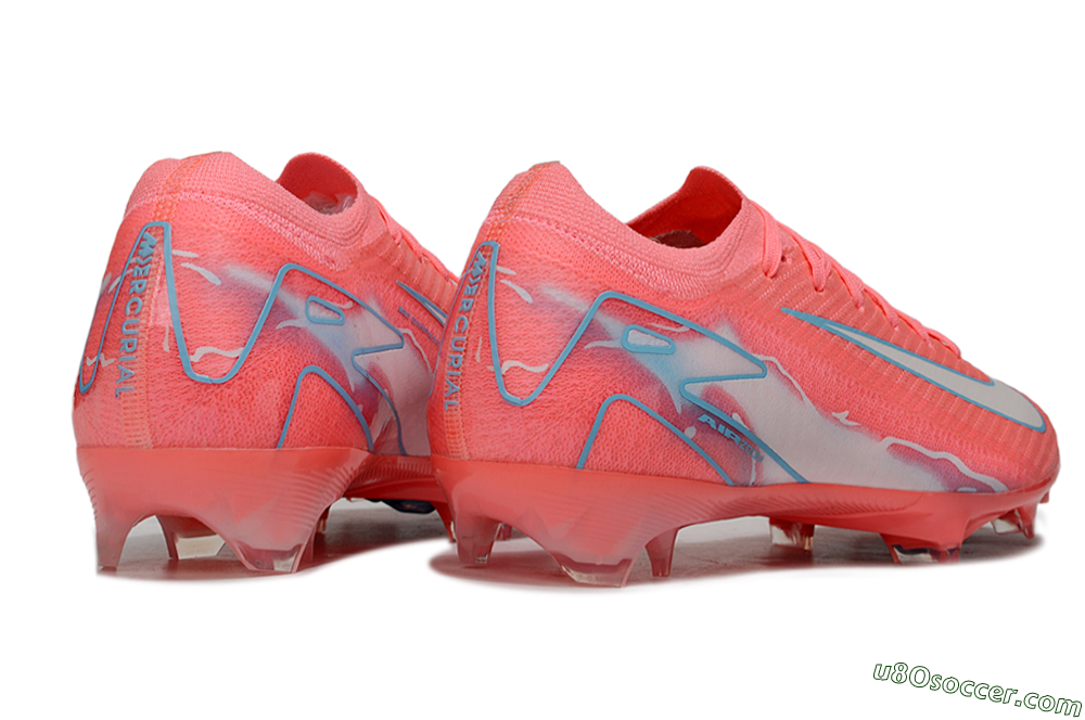 Nike Air Zoom Mercurial Vapor 16 Elite FG Firm Ground Soccer Cleats - Red/Jade/Grey 6