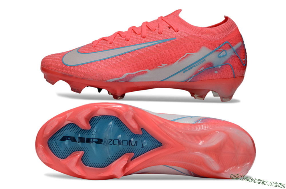 Nike Air Zoom Mercurial Vapor 16 Elite FG Firm Ground Soccer Cleats - Red/Jade/Grey 0