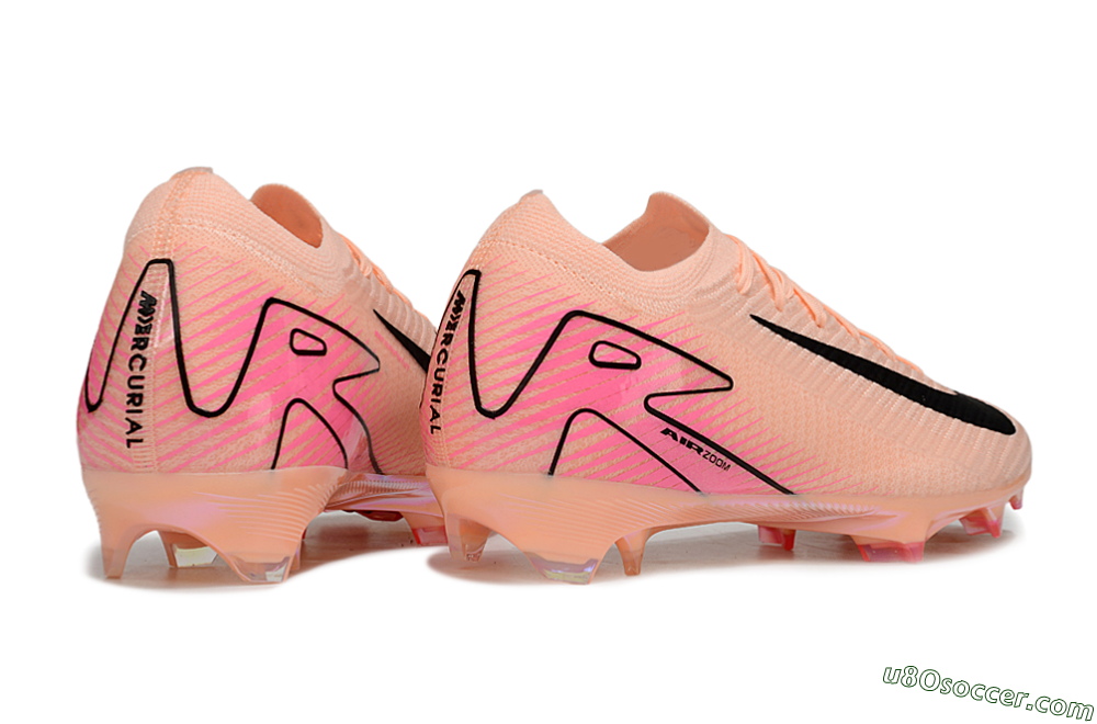 Nike Air Zoom Mercurial Vapor 16 Elite FG Firm Ground Soccer Cleats - Pink/Black/Gold 6
