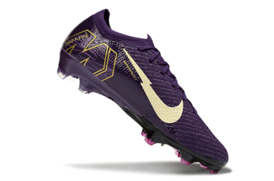 Nike Air Zoom Mercurial Vapor 16 Elite FG Firm Ground Soccer Cleats - Purple/White/Gold