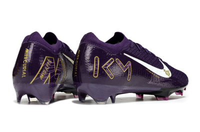 Nike Air Zoom Mercurial Vapor 16 Elite FG Firm Ground Soccer Cleats - Purple/White/Gold