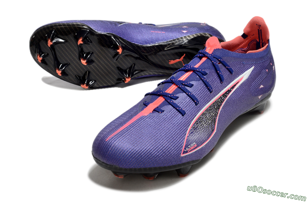 Puma Ultra 5 Ultimate FG Firm Ground Soccer Cleats - Purple/Pink/White 3