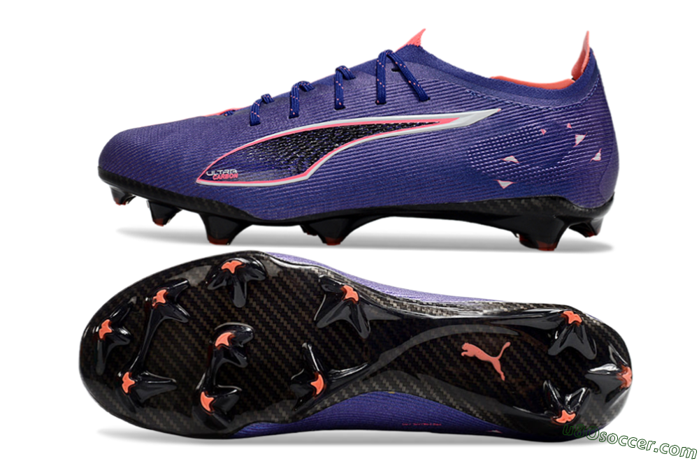 Puma Ultra 5 Ultimate FG Firm Ground Soccer Cleats - Purple/Pink/White 0