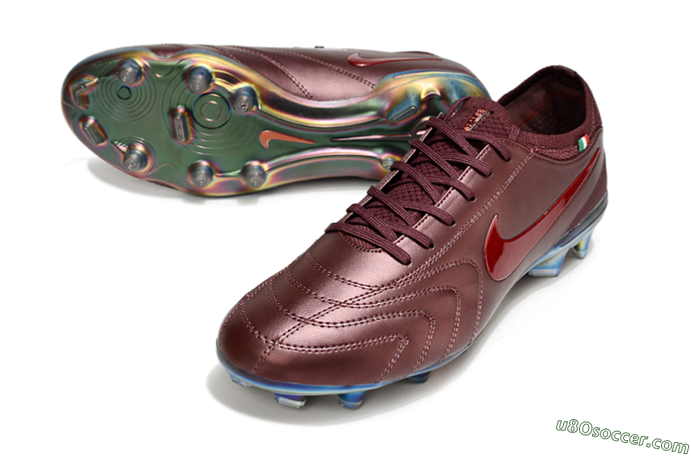 Nike Tiempo Legend 10 Elite FG Firm Ground Soccer Cleats - Red/Gold 3