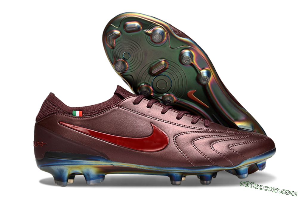 Nike Tiempo Legend 10 Elite FG Firm Ground Soccer Cleats - Red/Gold 1