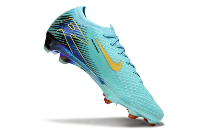 Nike Air Zoom Mercurial Vapor 16 Elite FG Firm Ground Soccer Cleats - Jade/Gold/Blue