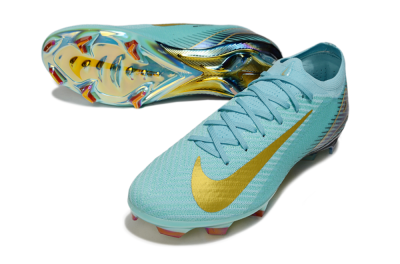Nike Air Zoom Mercurial Vapor 16 Elite FG Firm Ground Soccer Cleats - Jade/Gold/Blue