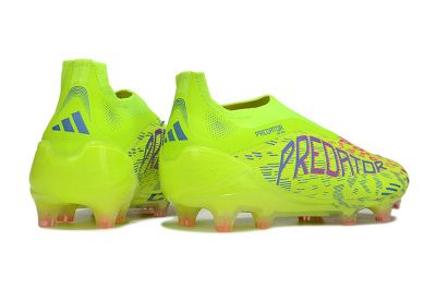 Adidas Predator 25 Elite Laceless FG Firm Ground Soccer Cleats - Yellow/Pink/White