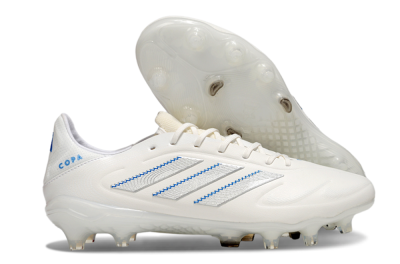 Adidas Copa Pure 3 Elite FG Firm Ground Soccer Cleats - White/Silver/Blue