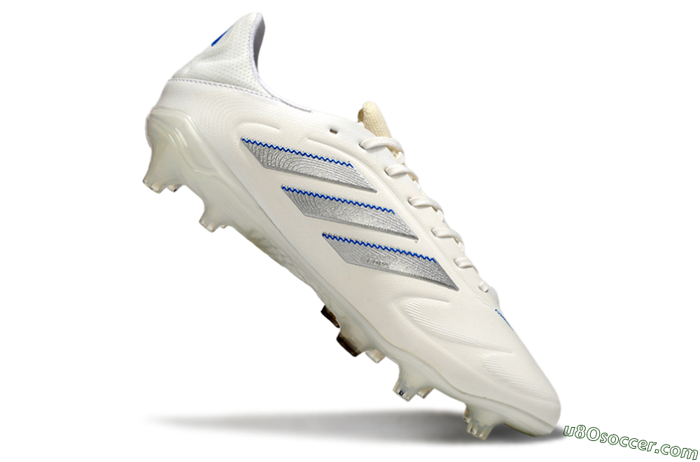 Adidas Copa Pure 3 Elite FG Firm Ground Soccer Cleats - White/Silver/Blue 4