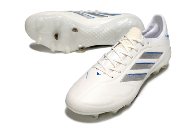 Adidas Copa Pure 3 Elite FG Firm Ground Soccer Cleats - White/Silver/Blue