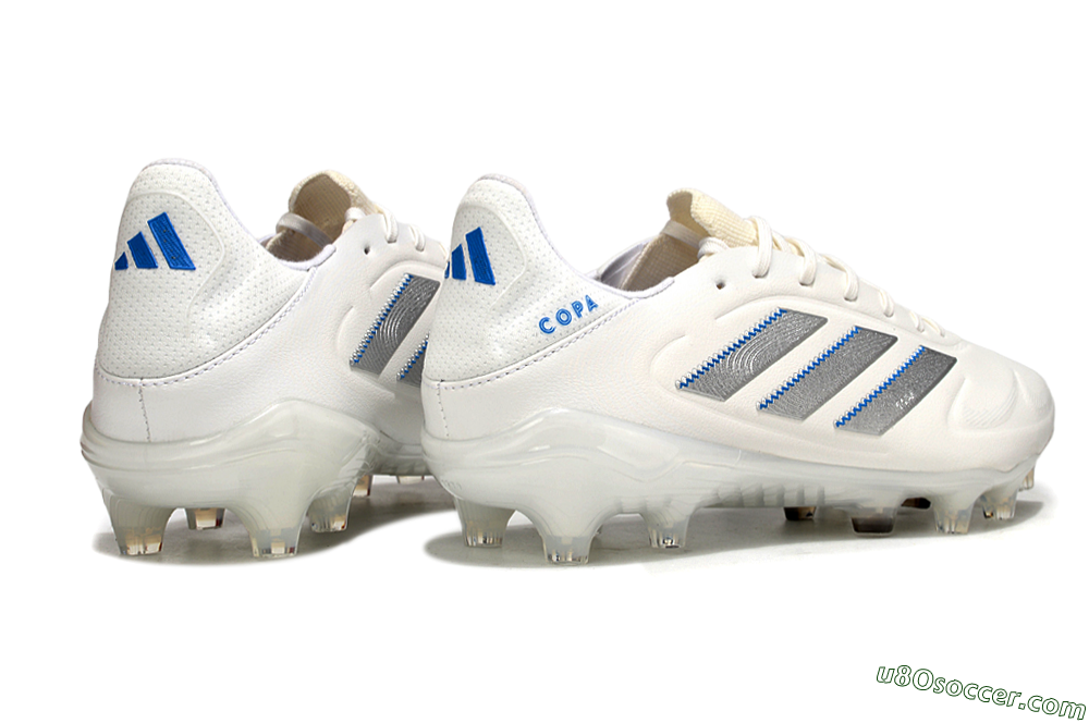 Adidas Copa Pure 3 Elite FG Firm Ground Soccer Cleats - White/Silver/Blue 6
