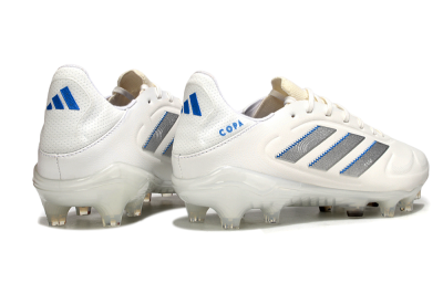 Adidas Copa Pure 3 Elite FG Firm Ground Soccer Cleats - White/Silver/Blue
