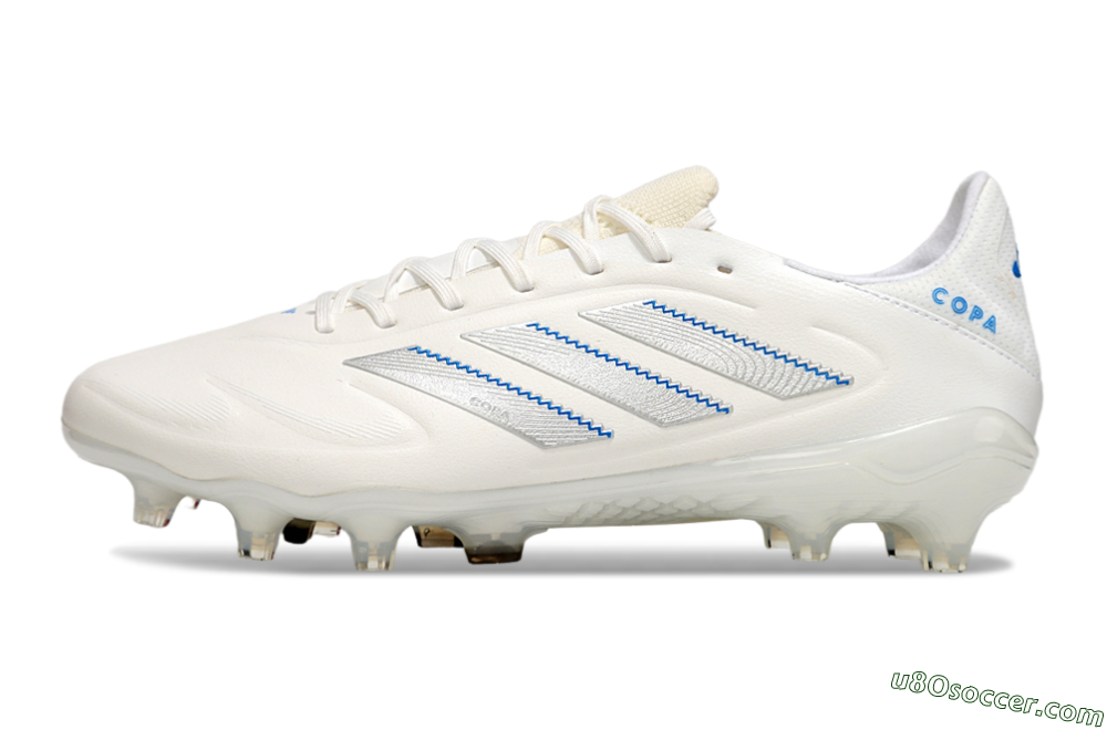 Adidas Copa Pure 3 Elite FG Firm Ground Soccer Cleats - White/Silver/Blue 2