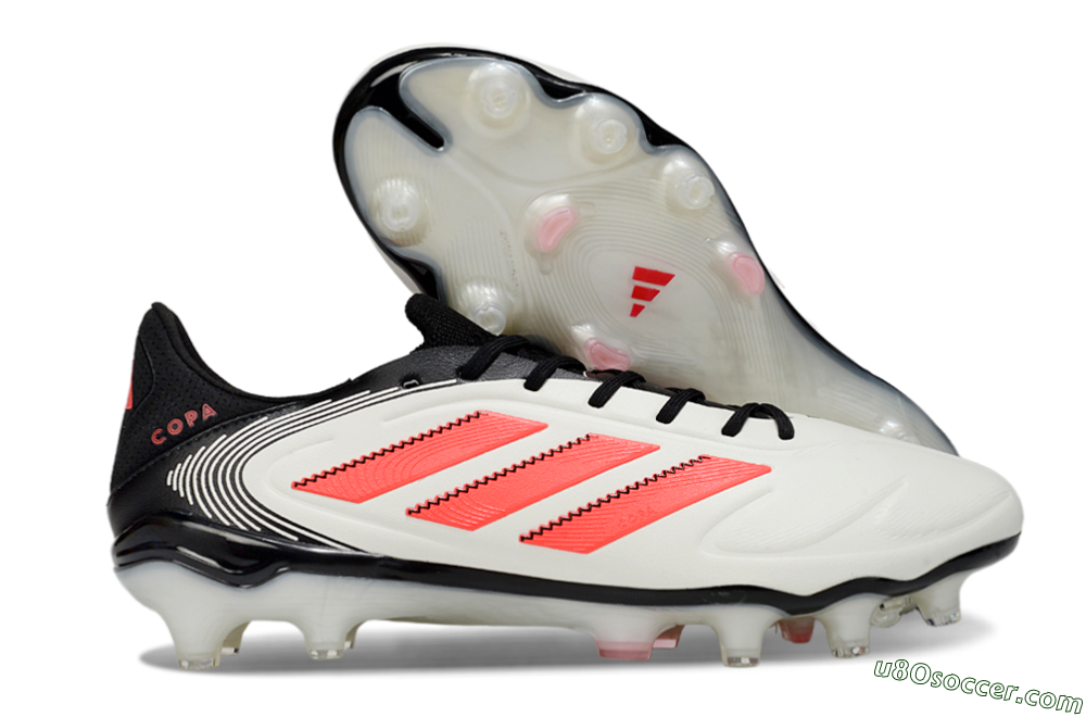 Adidas Copa Pure 3 Elite FG Firm Ground Soccer Cleats - White/Red/Black 1