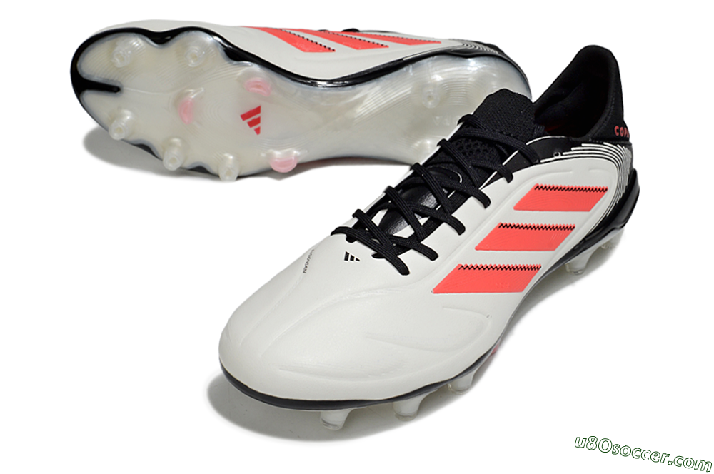 Adidas Copa Pure 3 Elite FG Firm Ground Soccer Cleats - White/Red/Black 3