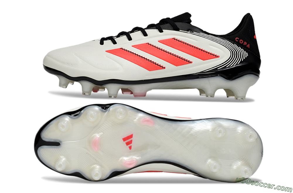 Adidas Copa Pure 3 Elite FG Firm Ground Soccer Cleats - White/Red/Black 0