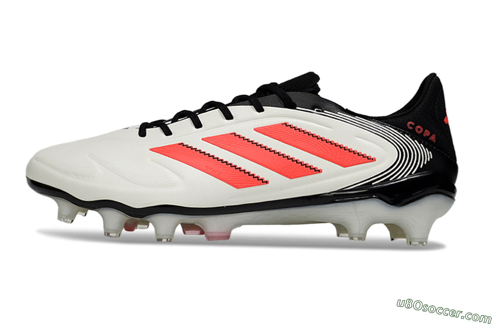 Adidas Copa Pure 3 Elite FG Firm Ground Soccer Cleats - White/Red/Black 2