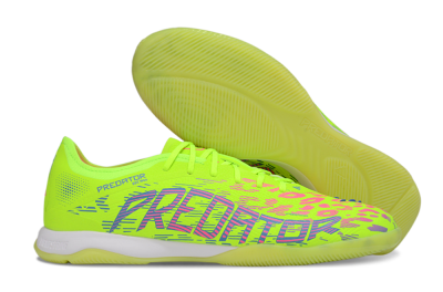 Adidas Predator 25 Elite IC Indoor & Futsal Soccer Shoes - Yellow/Pink/White