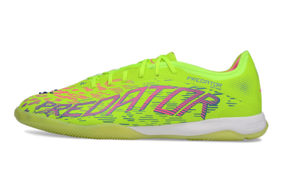 Adidas Predator 25 Elite IC Indoor & Futsal Soccer Shoes - Yellow/Pink/White