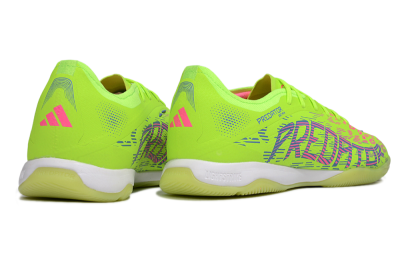Adidas Predator 25 Elite IC Indoor & Futsal Soccer Shoes - Yellow/Pink/White