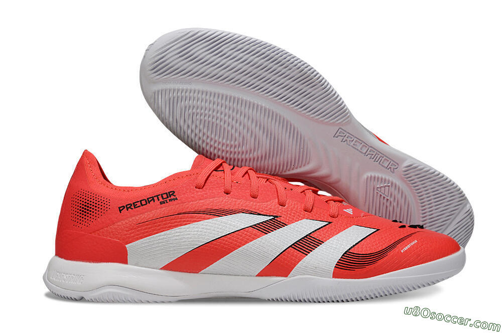 Adidas Predator 25 Elite IC Indoor & Futsal Soccer Shoes - Red/White/Black 1