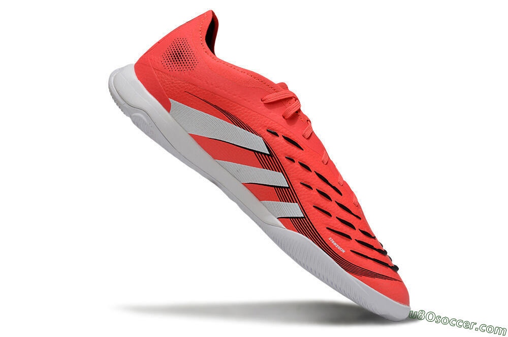 Adidas Predator 25 Elite IC Indoor & Futsal Soccer Shoes - Red/White/Black 4