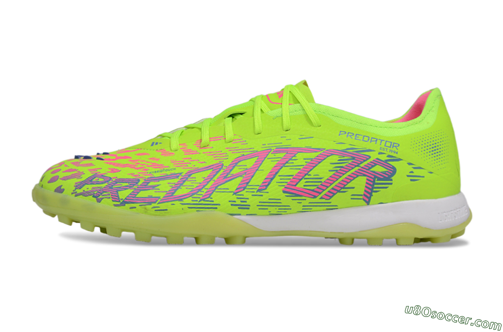 Adidas Predator 25 Elite TF Artificial Turf Soccer Shoes - Yellow/Pink/White 2