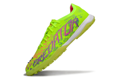 Adidas Predator 25 Elite TF Artificial Turf Soccer Shoes - Yellow/Pink/White