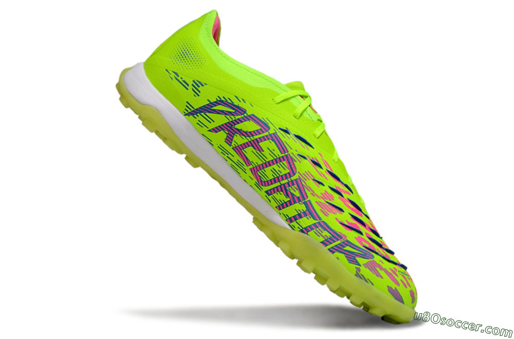 Adidas Predator 25 Elite TF Artificial Turf Soccer Shoes - Yellow/Pink/White 4