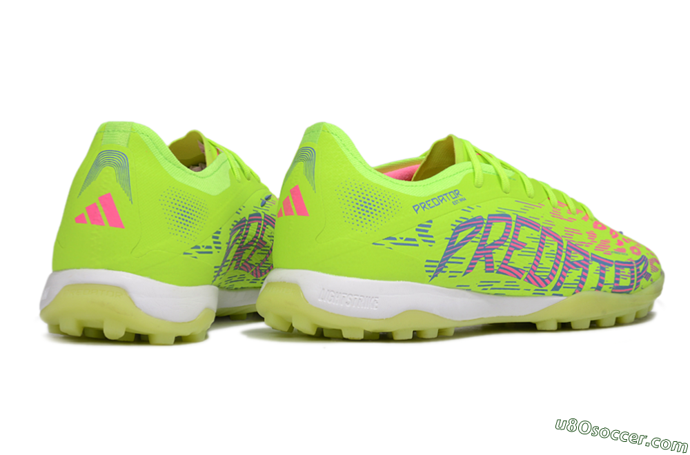 Adidas Predator 25 Elite TF Artificial Turf Soccer Shoes - Yellow/Pink/White 6