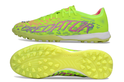 Adidas Predator 25 Elite TF Artificial Turf Soccer Shoes - Yellow/Pink/White