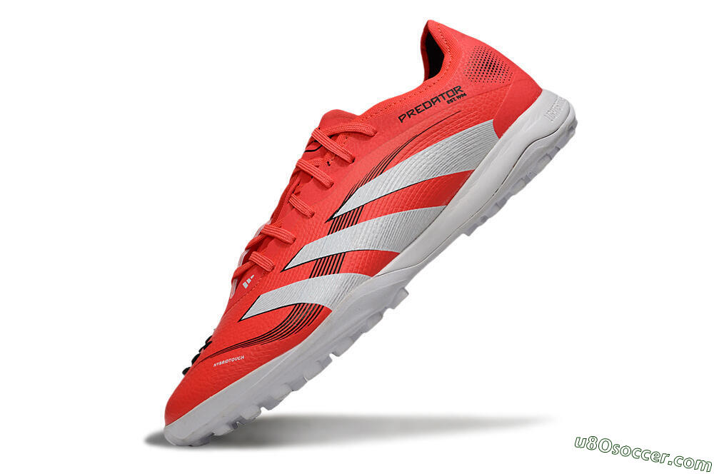 Adidas Predator 25 Elite TF Artificial Turf Soccer Shoes - Red/White/Black 5