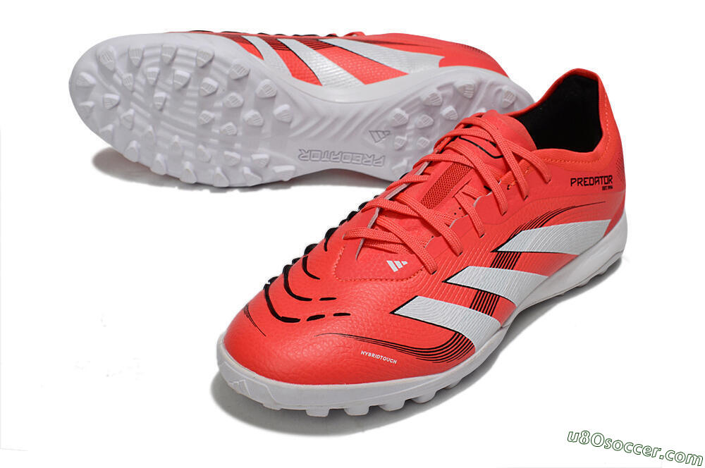 Adidas Predator 25 Elite TF Artificial Turf Soccer Shoes - Red/White/Black 3