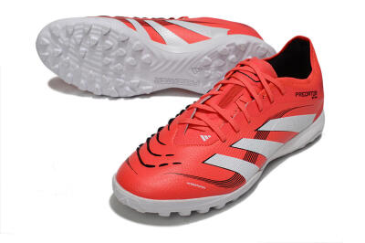 Adidas Predator 25 Elite TF Artificial Turf Soccer Shoes - Red/White/Black