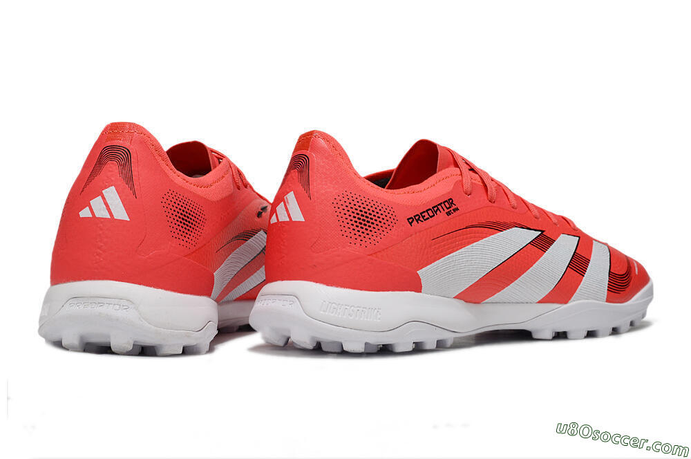 Adidas Predator 25 Elite TF Artificial Turf Soccer Shoes - Red/White/Black 6