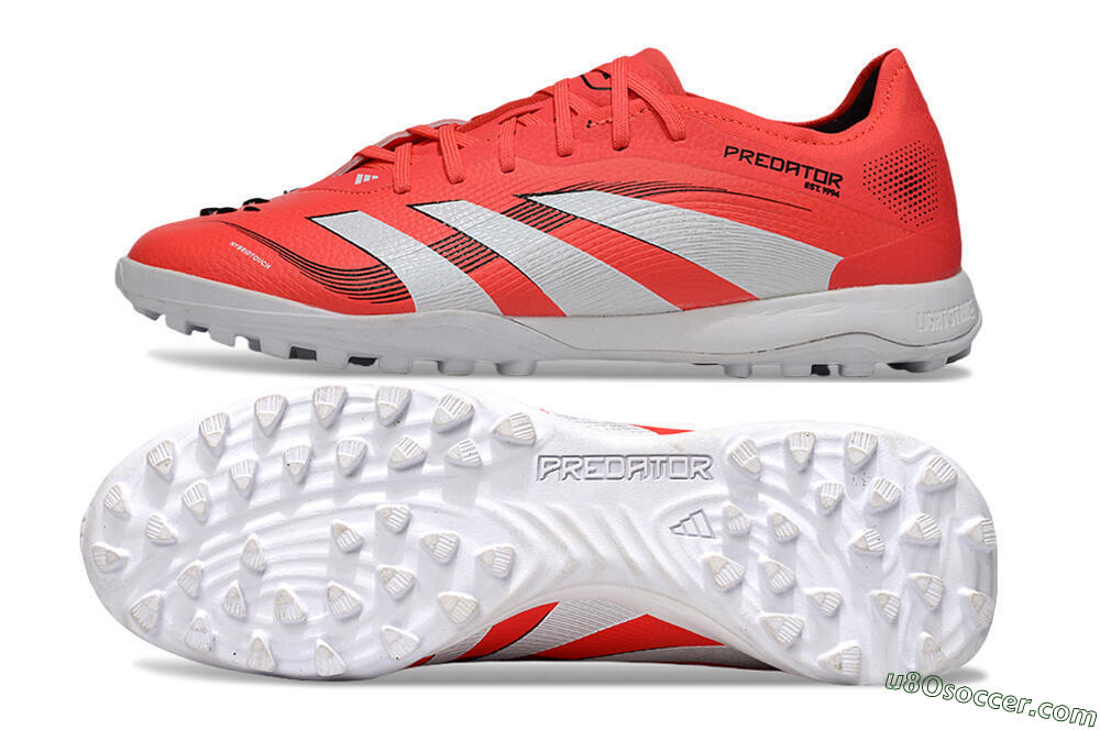 Adidas Predator 25 Elite TF Artificial Turf Soccer Shoes - Red/White/Black 0