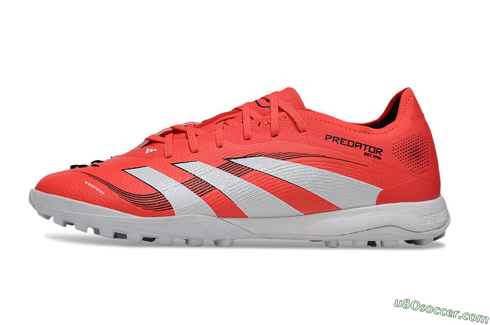 Adidas Predator 25 Elite TF Artificial Turf Soccer Shoes - Red/White/Black 2
