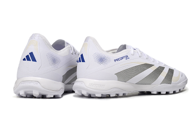 Adidas Predator 25 Elite TF Artificial Turf Soccer Shoes - White/Silver/Blue