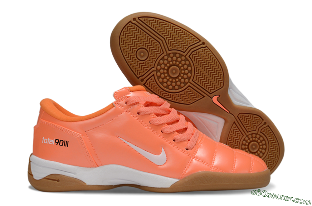 Nike Total 90 II IC Indoor & Futsal Soccer Shoes - Orange/White/Brown 1