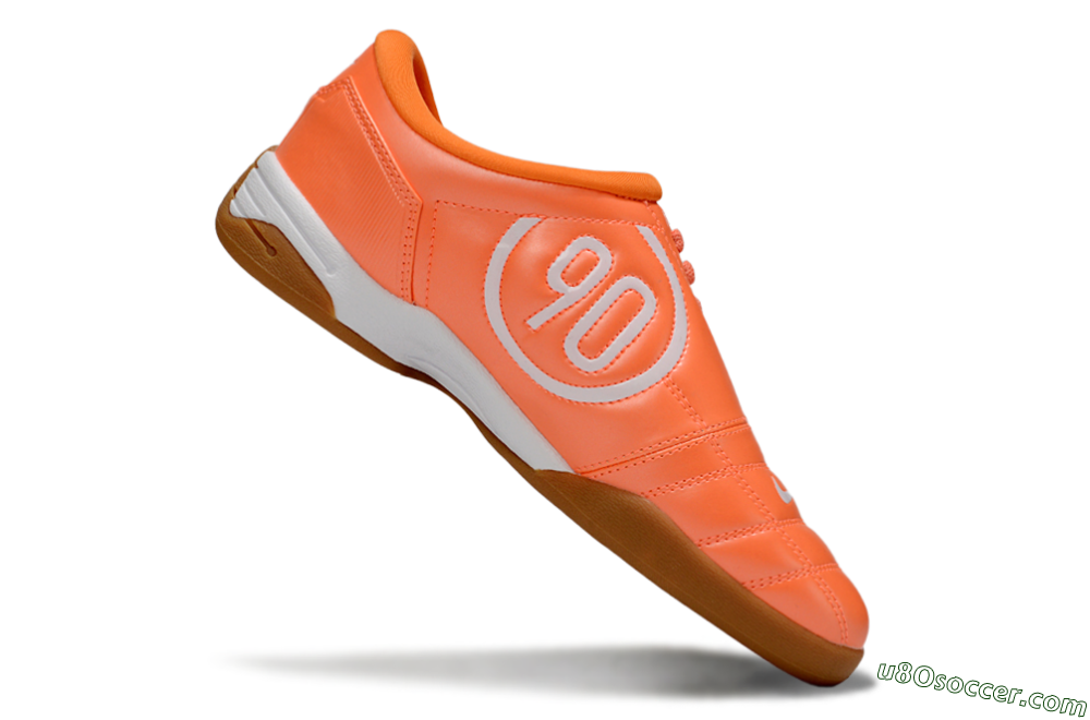 Nike Total 90 II IC Indoor & Futsal Soccer Shoes - Orange/White/Brown 4
