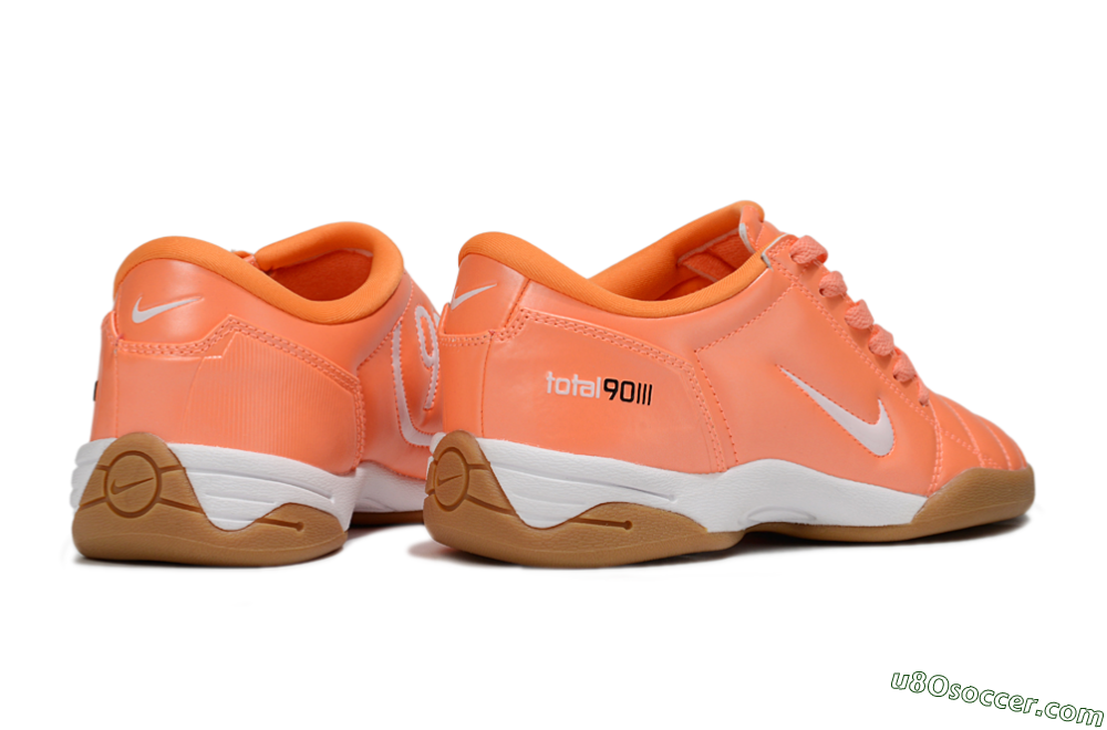 Nike Total 90 II IC Indoor & Futsal Soccer Shoes - Orange/White/Brown 6