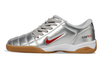 Nike Total 90 II IC Indoor & Futsal Soccer Shoes - Silver/Red/White