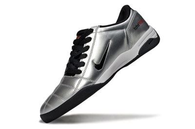 Nike Total 90 II IC Indoor & Futsal Soccer Shoes - Silver/Black/White