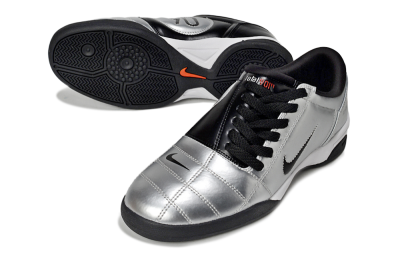 Nike Total 90 II IC Indoor & Futsal Soccer Shoes - Silver/Black/White