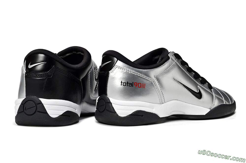 Nike Total 90 II IC Indoor & Futsal Soccer Shoes - Silver/Black/White 6